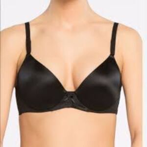 Spanx Black Front Close Underwire Lightly Lined Contour Bra 32DD